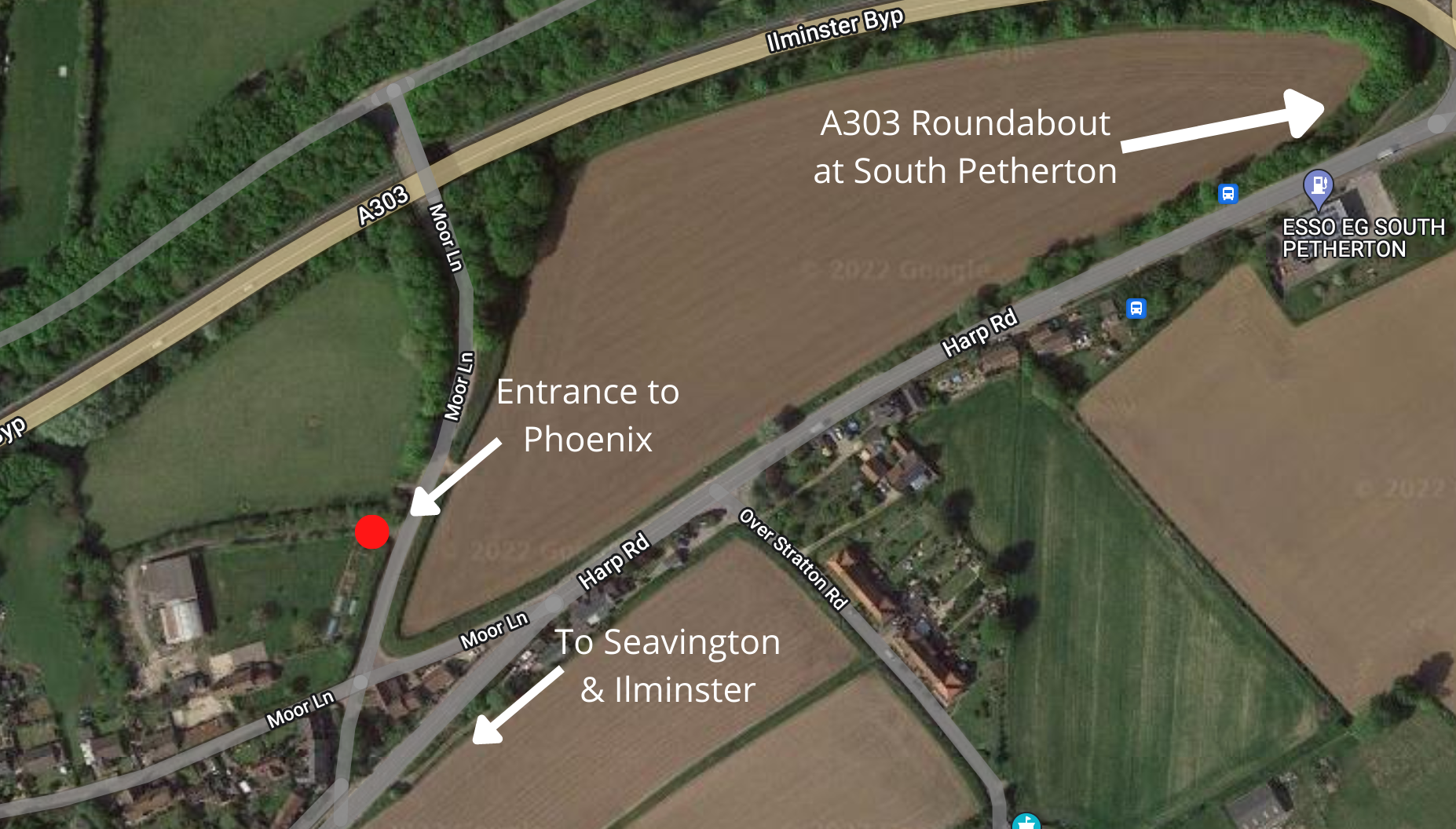 To the A303 at South Petherton