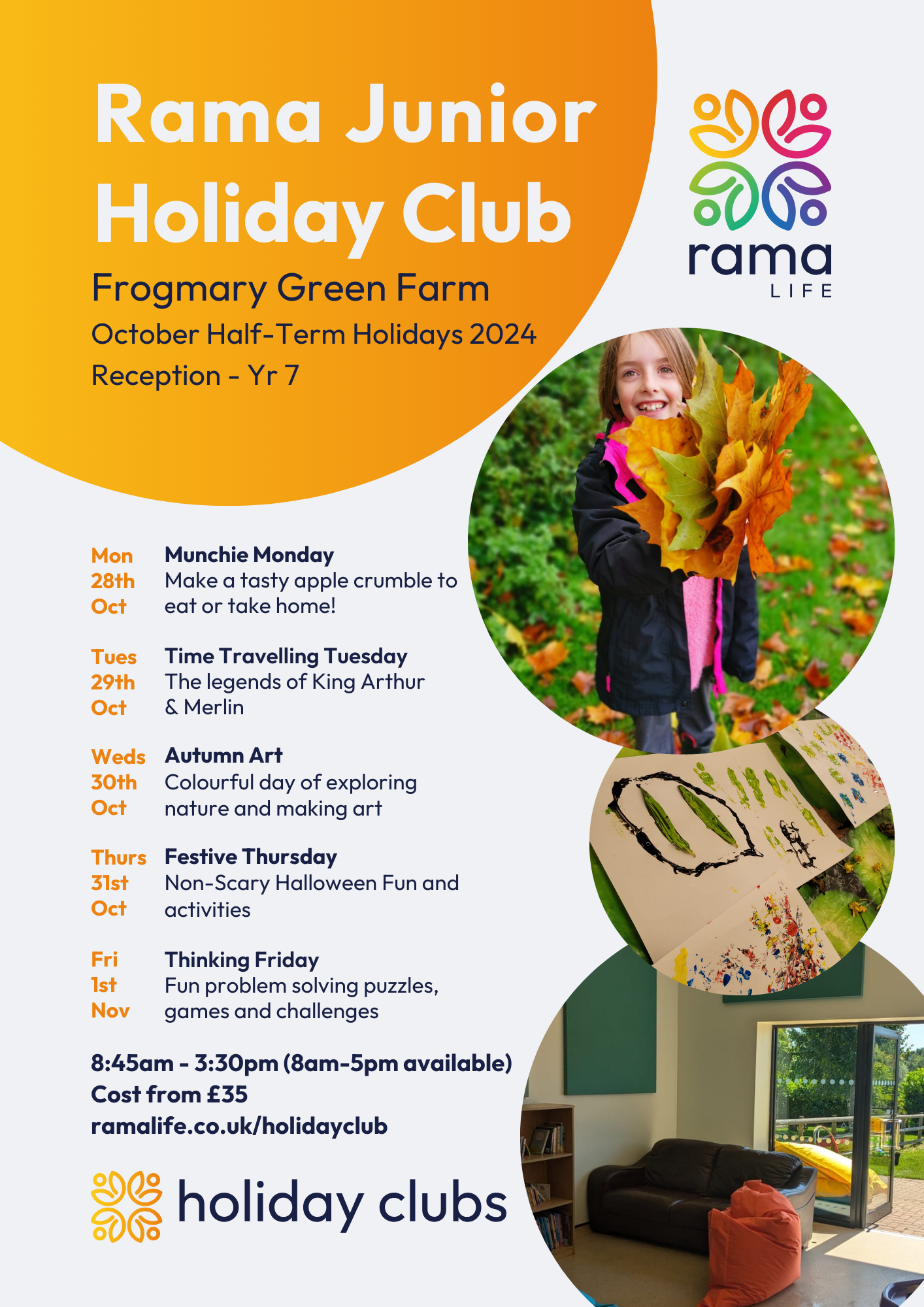 October Holiday Club Rama Life Somerset