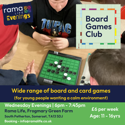 Board Games Club Rama Life Youth Group South Petherton Somerset