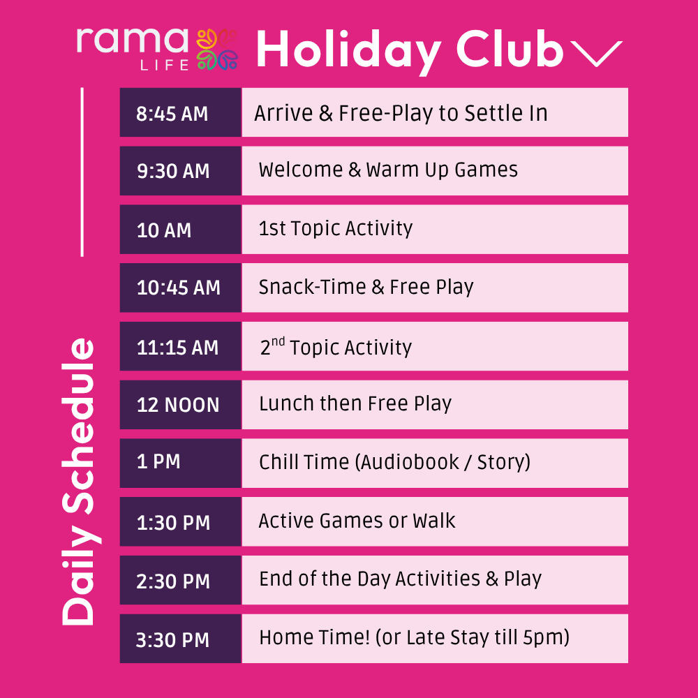 Rama Life Holiday Club Daily Plan